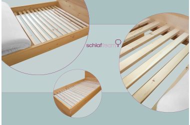 EASY-VLEX-BUCHE  Massivholz-Lattenrost - metallfrei, bio, vegan und unbehandelt